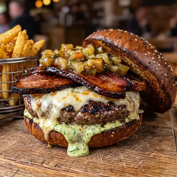 BLUE CHEESE BACON BURGER